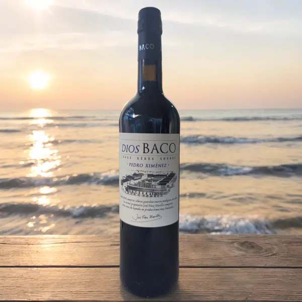 Pedro Ximenez Dios Baco en la playa