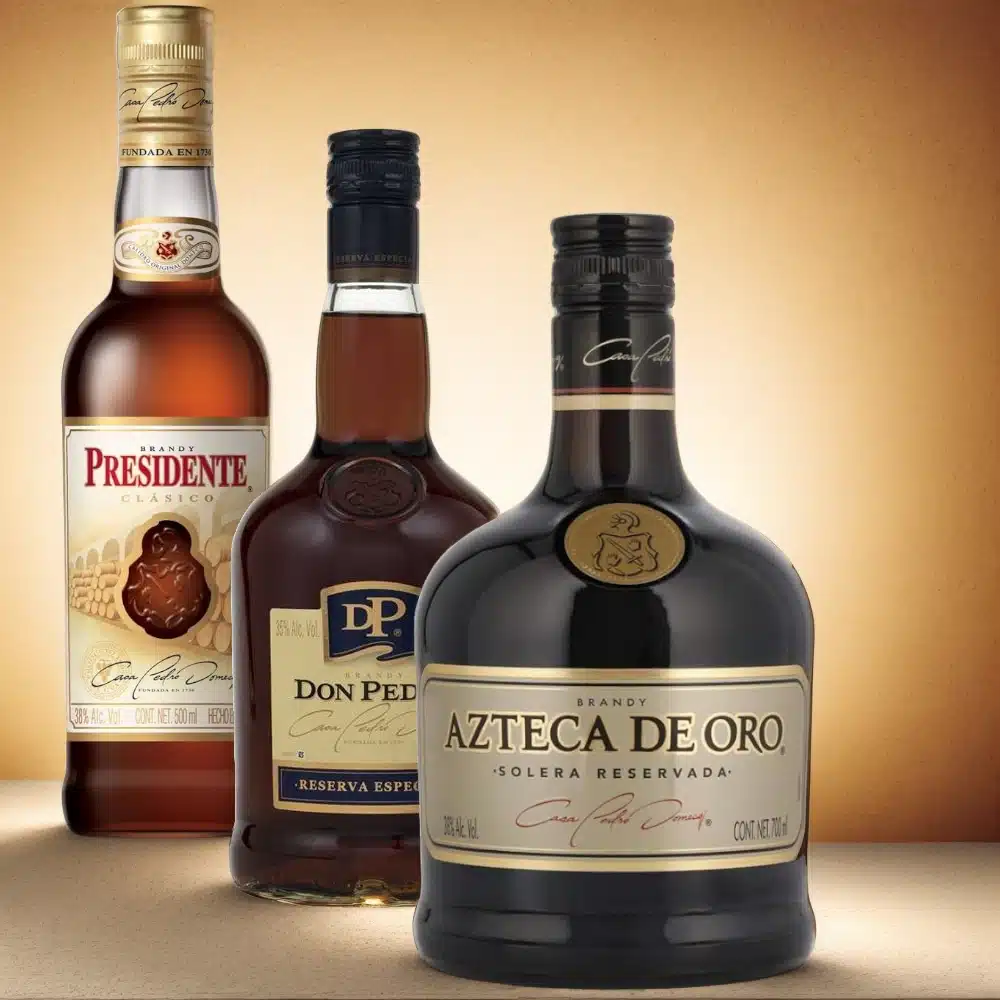 Brandies Presidente, Don Pedro Azteca de Oro, herederos del Brandy de Jerez