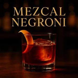 Cóctel Mezcal Negroni con Delirio Joven y Vermut Dios Baco