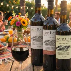 kit vino sherry dulce Dios Baco